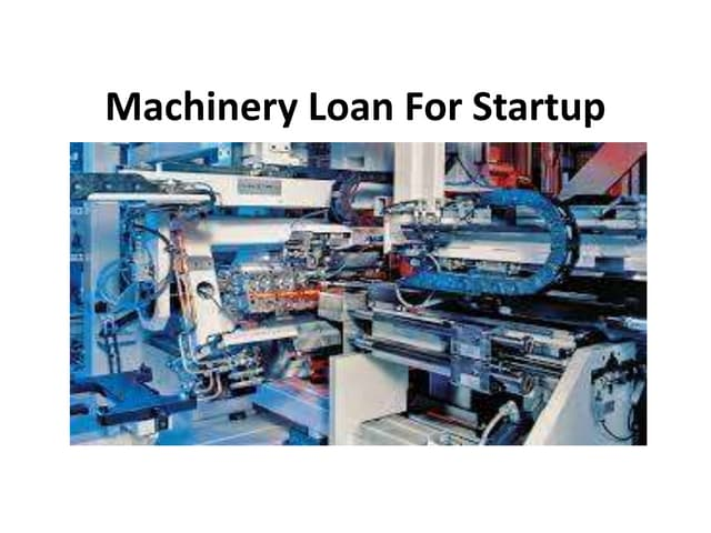 machinery finance